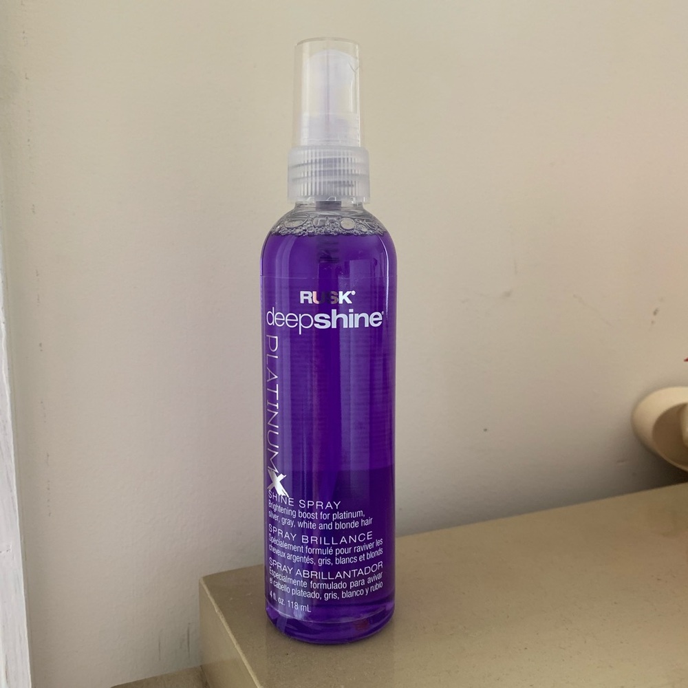 Rusk deepshine platinum shine spray